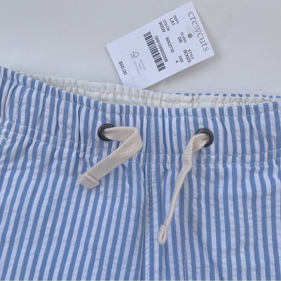 J.Crew Crewcuts Boys' seersucker Blue White pull-on pant NWT Various sizes! - Picture 4 of 5
